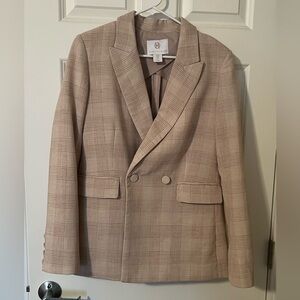 House of Harlow 1960 Plaid Beige Blazer